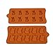 Joinor 1 Set of 2pcs Cute Cat Silicone Fondant Gummy Candy Mold, Chocolate Mold, Jelly Mould