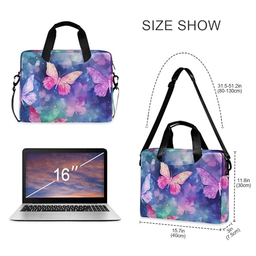 Funda para Laptop Colorida Butterfly ALAZA 13-15.6 pulgadas miniatura 4