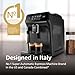 Philips 1200 Series Fully Automatic Espresso Machine, Classic Milk Frother, 2 Coffee Varieties, Intuitive Touch Display, 100% Ceramic Grinder, AquaClean Filter, Aroma Seal, Black (EP1220/04)