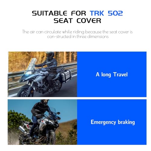 Coussin siège moto TRK502X isolant et respirant en nylon durable