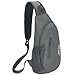 Produktbild Xoolkly Brusttasche Sling Bag Schulterrucksack Wasserdicht Umhängetasche Herren und Damen Sling Rucksack Leichte Multipurpose Schultertasche für Outdoor Wandern Reisen Radfahren, Grau