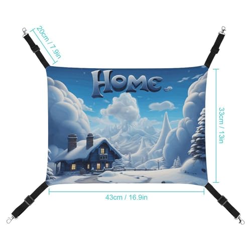 Hamac pour chat doux et respirant avec sangles réglables de repos