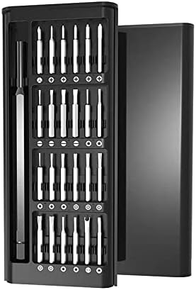XIGMER Screwdriver Set, Small Precision Cordless Screwdriver Set with 24 Magnetic Bits Electronics Repair Tool Kit for Repair Computer, PC, Laptop, Tablet, Phone, Watch, Glasses