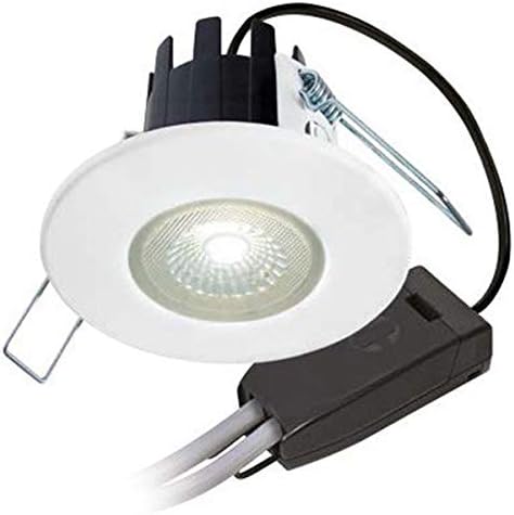 Collingwood DLT388MW5530 H2 Lite T Matt White 6W LED Downlight with Terminal Block 55 Degree - Warm White. Devola Led Keyring.