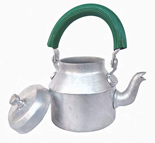 Rastogi Handicrafts Serving Tea,Coffee Pot Tea Kettle Indian Style (Aluminium 1500 Ml Pot) #TOP3