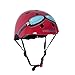 KIDDIMOTO Casco Bicicleta Completamente Ajustabl - Bici Casco para Infantil y Niños para Patinete, Ciclismo, Scooter, Bicicleta de Equilibrio y Monopatin - Gafas Rojas - S (48-53cm)