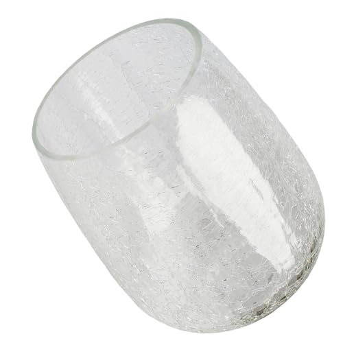 Image of Crackle Glass shade, LEDupdates 3 Packs 5 inch wide Globe Clear Crack finish Globe for Light fixture lamp upgrade replacement 1 inch 5 /8 fitter