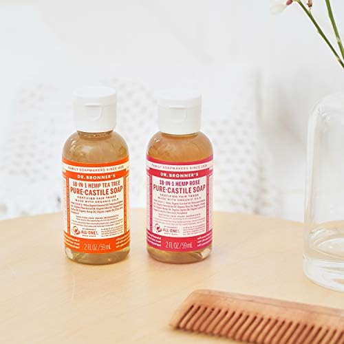 Dr Bronner Organic Rose Castile Liquid Soap 59ml