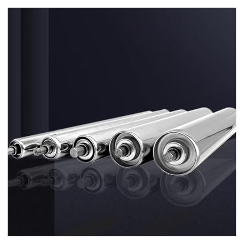Dia 2.4'' 2'' 1.5'' 1.3'' 1'' Conveyor Rollers Heavy Duty - 5 Pcs, 40 36 32 28 24 20 18 16 12 10 8 6 4 Inch Long Industrial Factory Conveyor Belt Rollers, Stainless Steel Gravity Roller(Dia 32MM/1.3 I