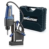 Evolution EVOMAG42 Industrie Magnetbohrmaschine Stahl 42mm - Industriequalität - Ideal für Brücken, I-Träger und Gerüste - inkl. Bohrfutter und Schlüssel