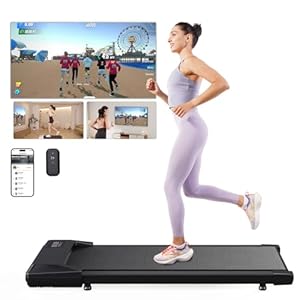 SupeRun Walking Pad, Under Desk Treadmill, 3 in 1 Portable Treadmill with Remote Control LED Display, 2.5 HP Quiet Walking Jogging Machine for Office Home Use, 250 Lbs Capacity