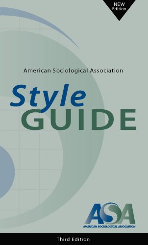 American Sociological Association Style Guide, ... 0912764309 Book Cover