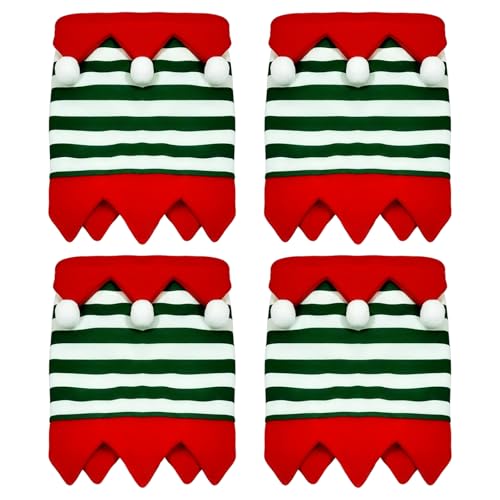 Protections pour pattes de cheval de Noël : lot de 4 bandes de protection hiver Lezevn