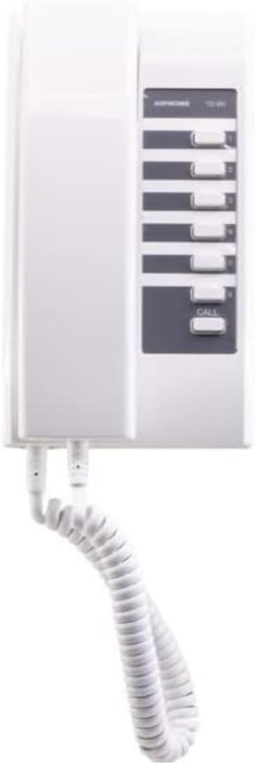 Aiphone - U.S TD6HB 6CALL WALL MOUNT WHITE - AJ-TD6HB