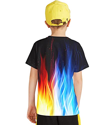 Image of Linnhoy Kids 3D Print Fashion Graphic T-Shirts for Boys Girls 6-16 Years
