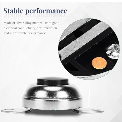 image for Zpana Car Horn Button, 3PCS 12V 24V Round Flush Mount Vehicle Horn Swi