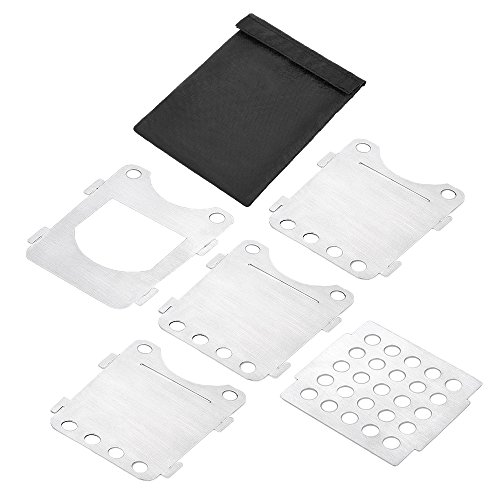 Lixada Ultraleve Camping Fogão De Madeira Dobrável Fogão de Bolso Ao Ar Livre Mochila Cozinhar Fogão