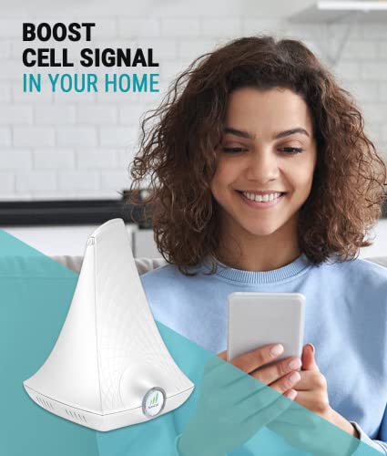 SureCall FlareDB+ Cell Phone Signal Booster for Working from Home up to 3500 sq ft, 5G/4G LTE Verizon AT&T T-Mobile, Yagi Outdoor Antenna & J-Bar Outdoor Antenna Mounting Pole