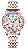 Reginald Watches for Women Fashion Casual Dress Watch Waterproof Butterfly Skeleton Dial Automatic M