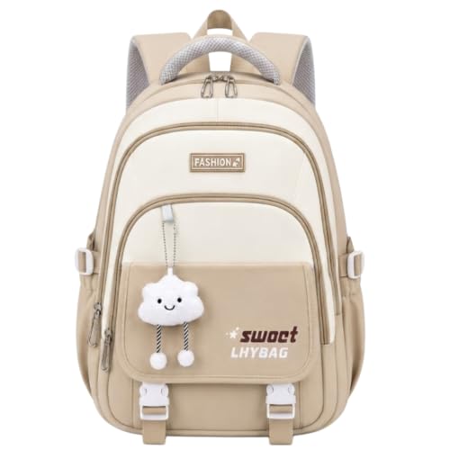 Image of Backpack Bags for Girls, Boys & Women With Multi-pockets, Laptop Bag with Large Capacity Bookbags Waterproof for School, Tuition, College, Camping, Travel