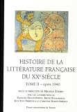 Histoire de la littérature française DU XXE SIECLE