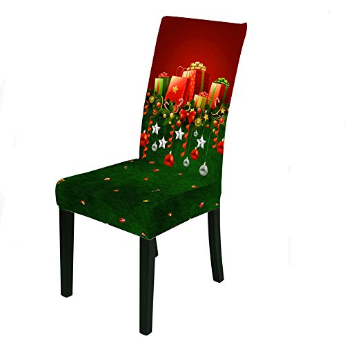 2/4/6 PCS Stretch Kerst Eetkamerstoelhoezen Verwijderbare WashableSeat Hoes voor Hotel, Eetkamer, Ceremonie, Banket… - Afbeelding 3
