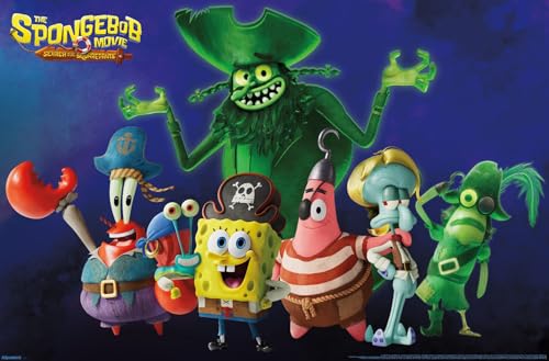 Nickelodeon The SpongeBob Movie: Search for SquarePants (2025) - Group Wall Poster, 34L" x 22.4W", Unframed Version