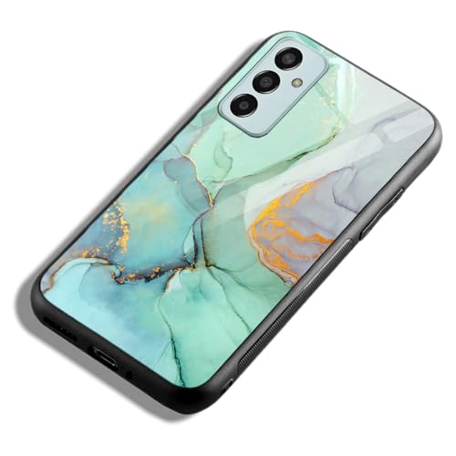 Image of COLORflow Back Cover Compatible with Samsung Galaxy F13 / M13 4G | Green Marble | Shockproof TPU Bumper Cover with Camera Protection Back Cover