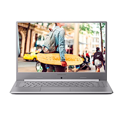MEDION E6247 39,6 cm (15,6 Zoll) Full HD Notebook (Intel Pentium Silver N5000, 8GB DDR4 RAM, 256GB M.2 SSD, Akku Schnellladefunktion, WLAN, Win 10 Home)