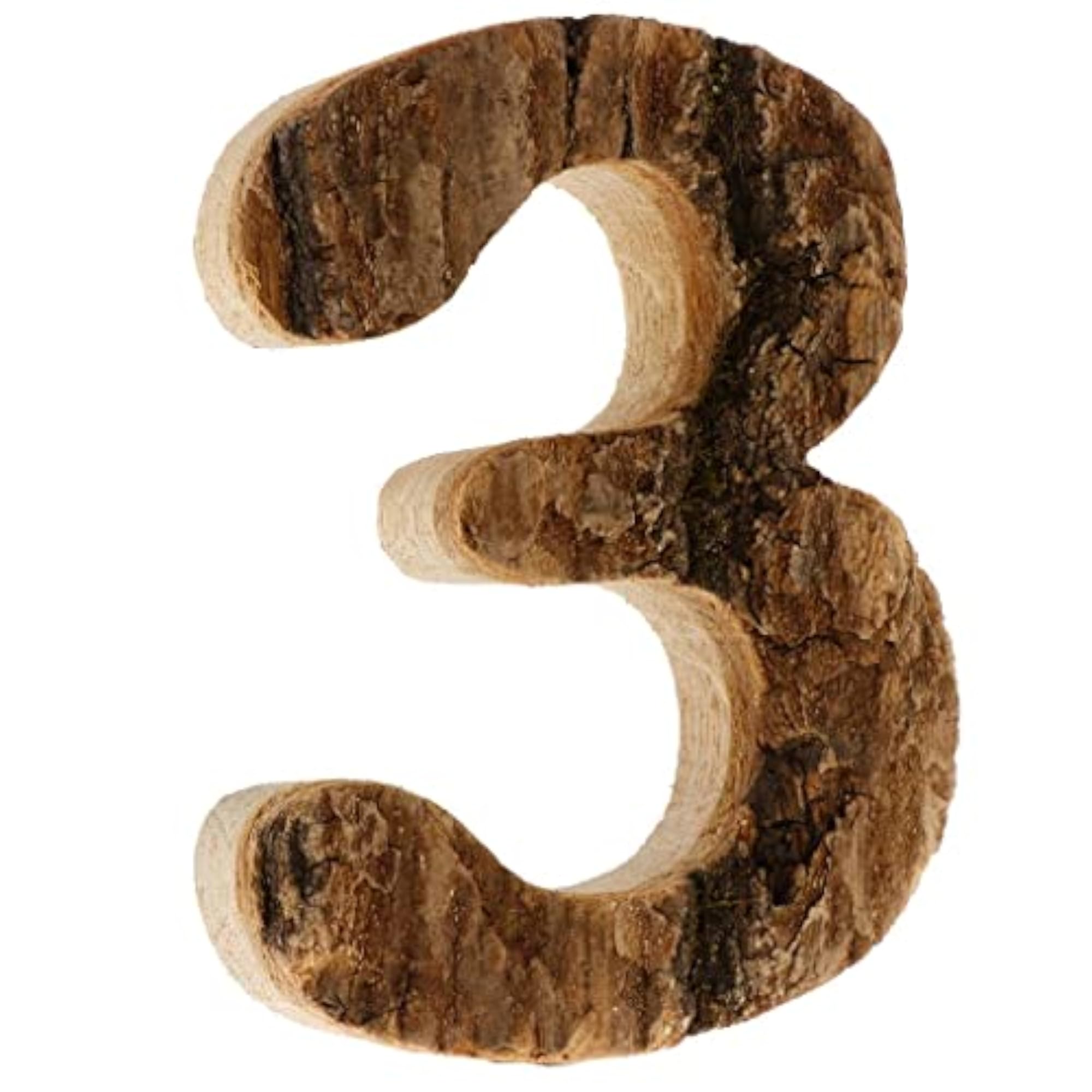 2pcs Wooden Number Decoration DIY Ornaments for Home