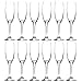 LAV 12x Clear 220ml Venue Glass Champagne Flutes - Reusable Prosecco Wine Wedding Party Drinking Glasses Gift Set