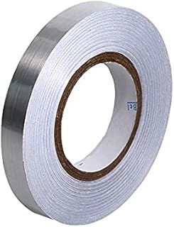 Bitnex होम टाइल स्टिकर पनरोक गैप सील टेप पट्टी फर्श टाइल्स और दीवार सजावट टेप (1 सेमी x 50 मीटर) चांदी के लिए स्वयं चिपकने वाला सजावट टेप