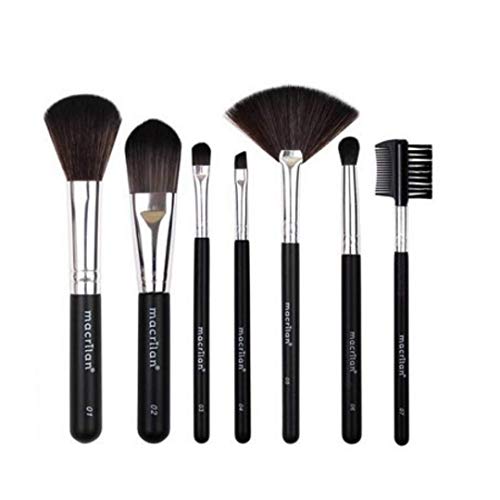 Kit Pincel Maquiagem 7 Pincéis Macrilan Kp9-2a