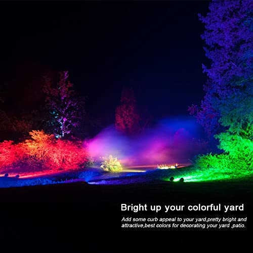 Udoosol Solar Spot Lights Outdoor,Compatible With Alexa,Color Changing Music Sync Solar Landscape Spotlights,Bluetooth App Control Solar Powered Wall Lights Waterproof Auto On House Tree Garden #TOP4