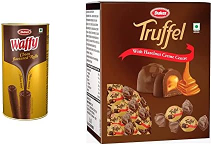 Dukes Waffy Rolls Chocolate and Hazelnut Truffles Combo