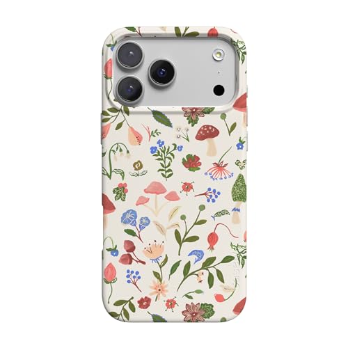 Casely iPhone 17 Pro Max Case | Garden Party | Mushroom Floral | Compatible with MagSafe | Classic Ultra Slim Design