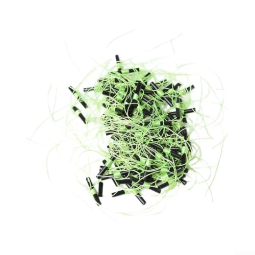 Orange Green Pink Float Stop Knots 100 Pack(Green 100 pcs)