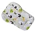 Twoworld Hochstuhl Kissen, große Verdickung Kinderwagen/Auto/Hochstuhl Sitzkissen Liner Mat Pad Cover Protector atmungsaktiv (Graue Schafe)