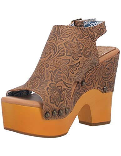 Dingo Womens Morocco Sling Back Casual Sandals Casual Mid Heel 2-3" - Brown - Size 7.5 M #TOP12