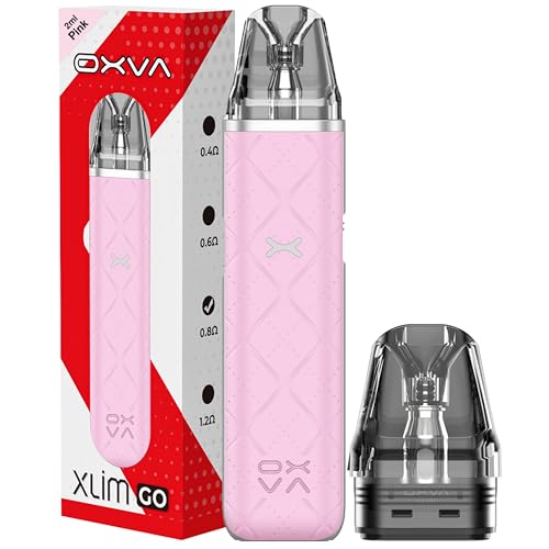 Oxva Xlim Go Pod Kit 1000 Mah Built In Battery Pods, Vape Kit, Xlim Pro, Mod, Refillable, Xlim Vape, No Nicotine (Pink)
