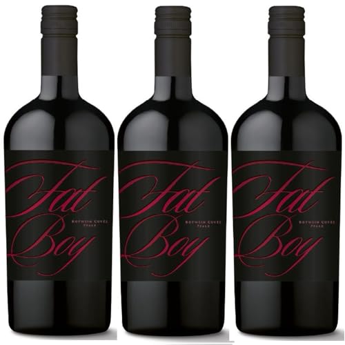 Weingut Lergenmüller FAT BOY Cuvée Rot feinherb Rotwein vegan Pfalz Deutschland inkl. FeinWert E-Book (3 x 0,75l)