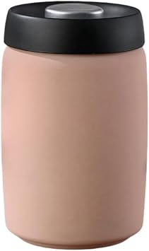 Vacuum Storage Stainless Steel Coffee Bean Canister | Air Release for Freshness | Airtight Container for Coffee Blisters and Nuts | Kitchen Storage and Food Storage Containers | Made of 304