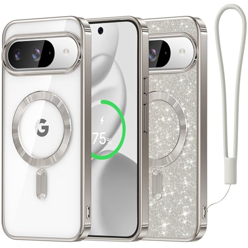 Coque Pixel argenté Meifigno antichoc avec protection caméra et écran Pixel Pro
