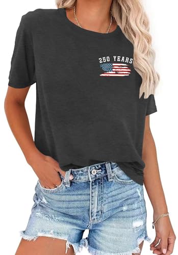 Image of Ithalt Women 4th of July Shirt Fourth of July Shirts USA Sequin Tshirt American Patriotic T-Shirt Stripes Tee Tops