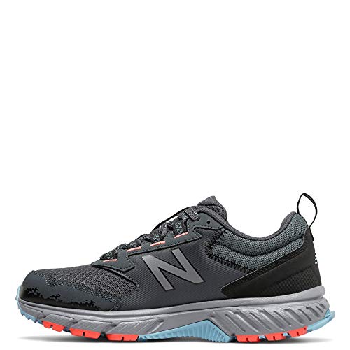 New Balance New Balance Women's 510 V5 Trail Running Shoe, Gunmetal/Wax Blue/Wax Blue, 8