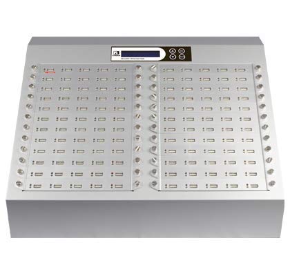 Ureach 1:119 USB Duplicator 2GB/Min - Standalone Flash Drive Copier/Eraser - Clones Thumb Drives Up to 33MB/Sec - Intelligent 9 Silver Series (UB9120S)