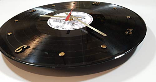 Personalized Vinyl Record Wall Clock (Display Your Special Songs) - Handmade For Musician, Dj, Singer, Family, Wedding, Anniversary, Etc. Actual Lp Record Is Used. #TOP2