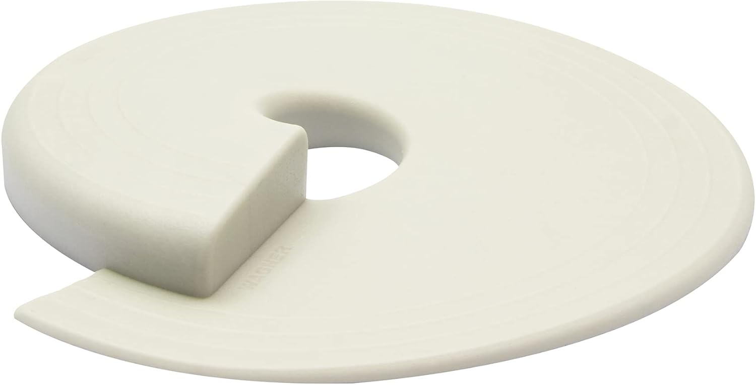 Wagner Door Wedge/Doorstop, diameter 110 x 13 mm, White Design Wedge Made of an Innovative elastomer