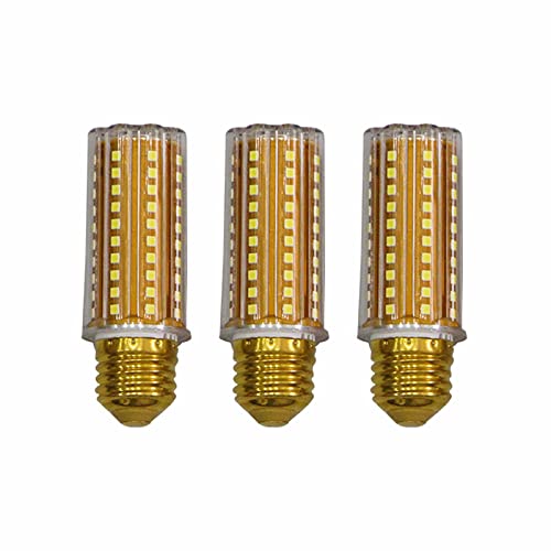 HXKJ 3 Stück 18W LED Maisbirne, E14 Kommerzielle Hochleistungskerzenbirne/E27 Innenbeleuchtung, Weißes Licht/Neutrales Licht/Warmes Licht 3 Arten Von Lichtfarbe Einstellbar 18W-E27 Single Color Cover