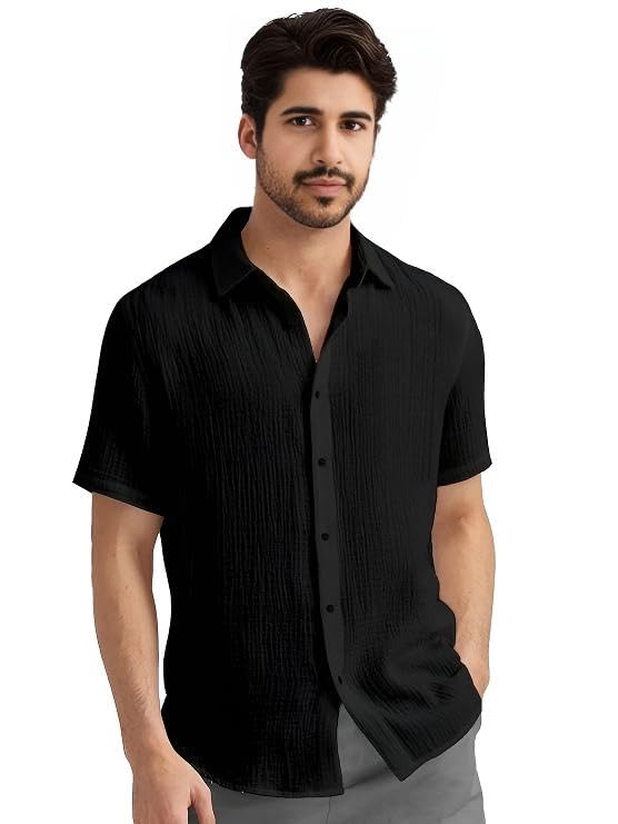 Image of Men's Regular Fit Short Sleeve Casual Shirt